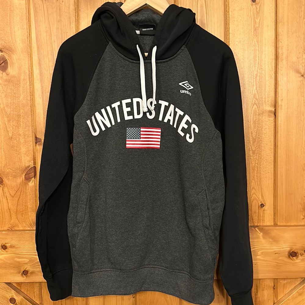 Umbro United States Hoodie black Gray sz Small